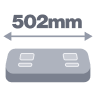 502mm의 넓은 발판