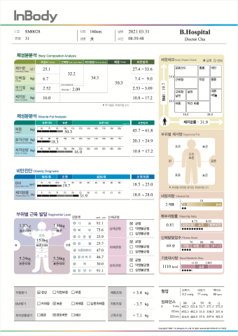 체성분결과지결과지