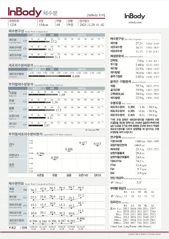 체수분결과지결과지